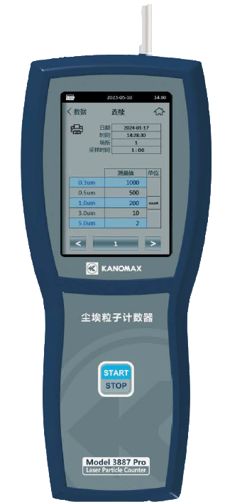 Kanomax3887Pro 五通道手持粒子计数器